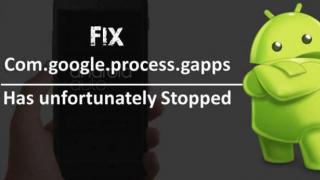 Što učiniti ako se pojavi pogreška na Androidu: com google process gapps Google com process