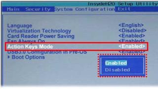 Как включить клавиши F1-F12 на ноутбуке